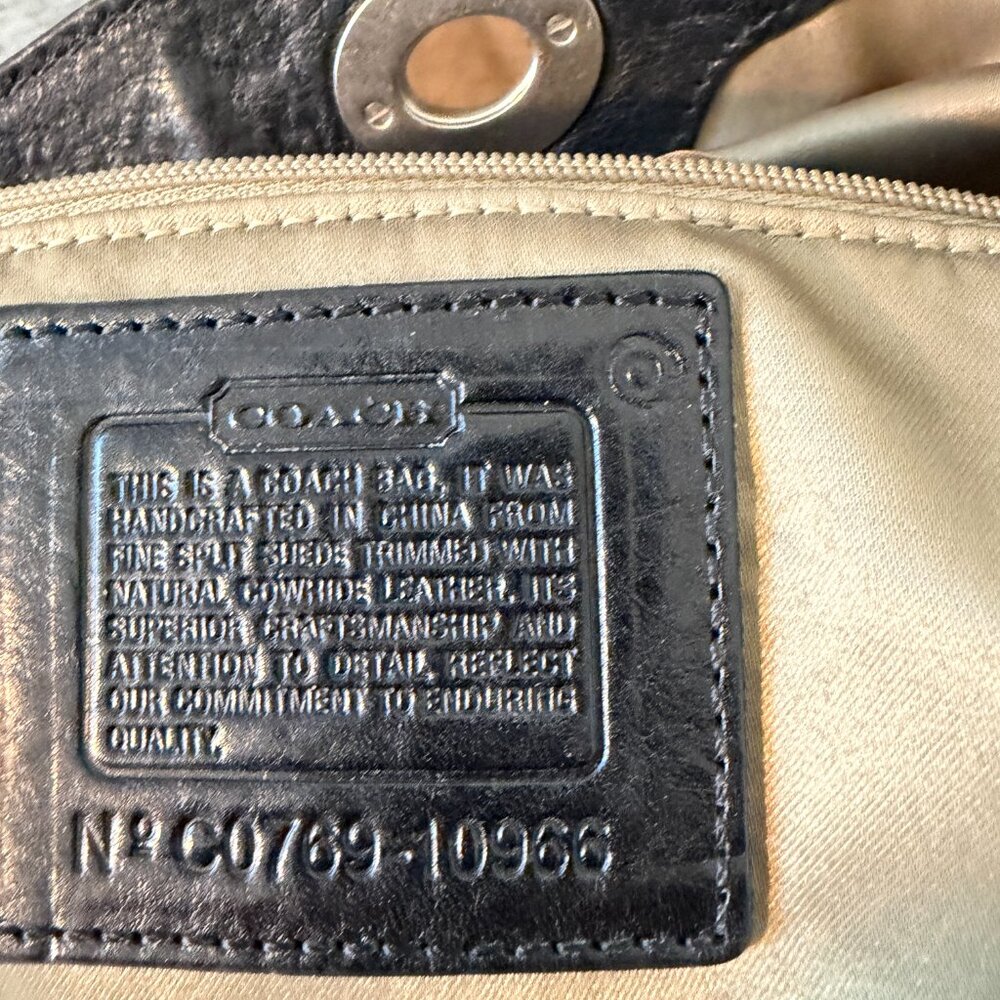 Coach Brown Suede Hobo Bag - Picture 5 of 5